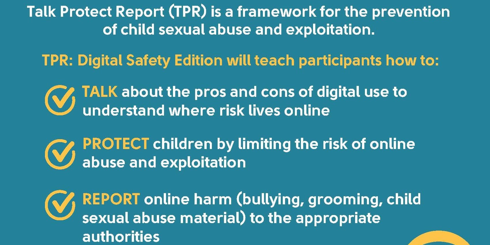 Talk·Protect·Report™: Digital Safety
