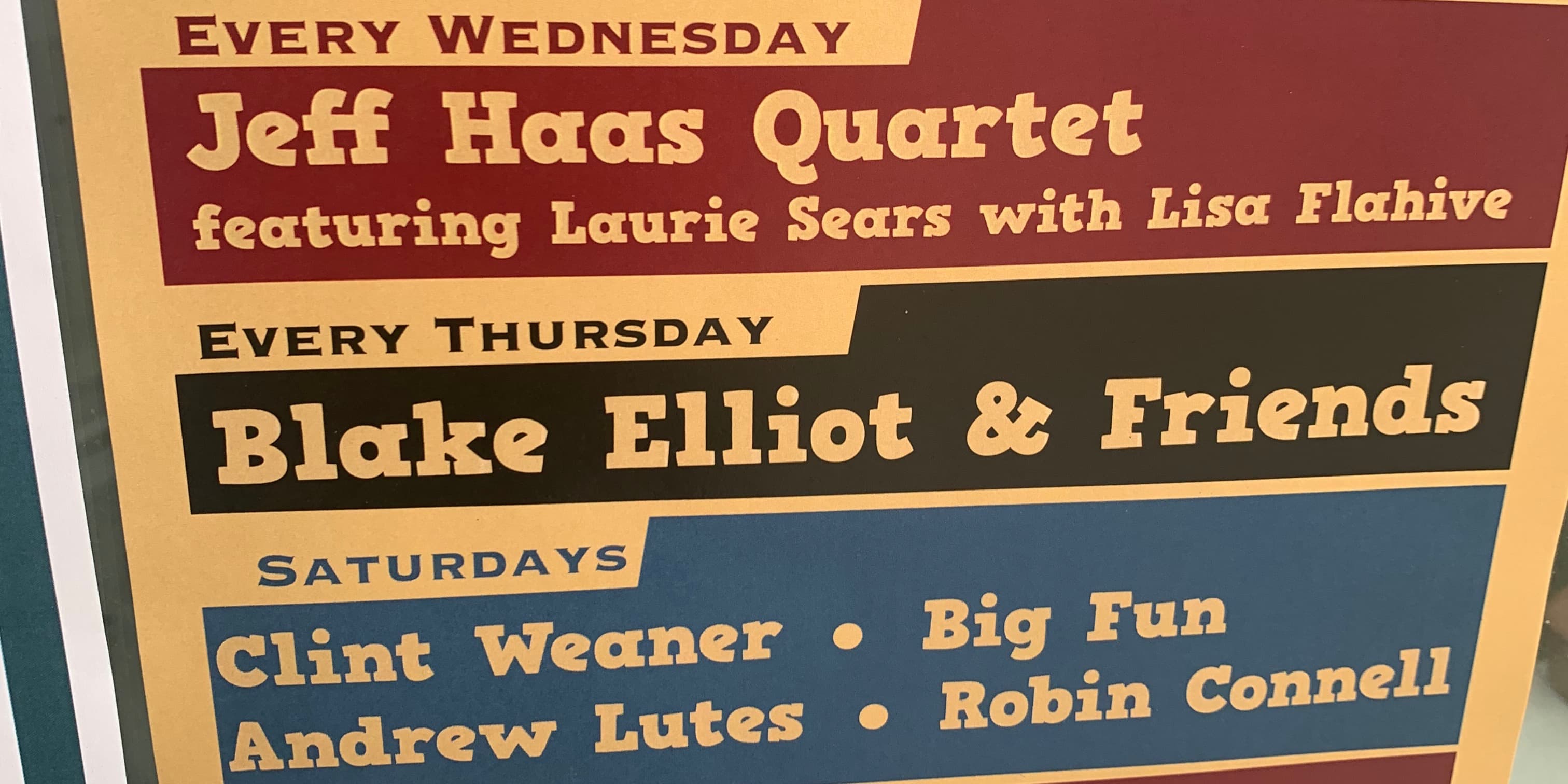 Live Music of Blake Elliot & Friends 